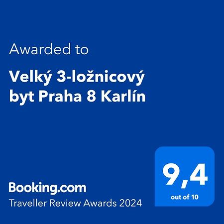 Velky 3-Loznicovy Byt Praha 8 Karlin Praga Exterior foto