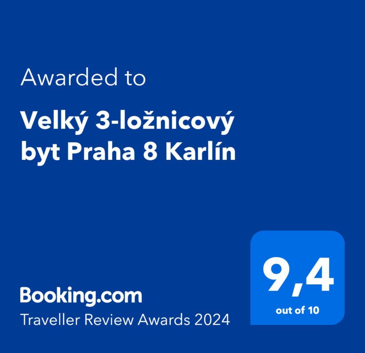 Velky 3-Loznicovy Byt Praha 8 Karlin Praga Exterior foto